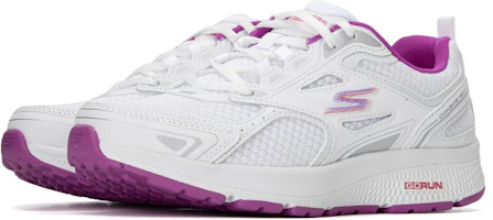 Lookbook (W) Skechers Go Run Konsisten 'Putih Ungu' 128075-WPR