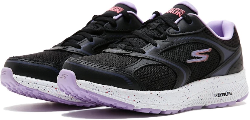 Skechers Go Run Consistent Vivid Hor 舒適 減震耐磨 低筒 跑步鞋 女款 黑色 Lookbook Skechers Go Run Consistent Vivid Hor 舒適 減震耐磨 低筒 跑步鞋 女款 黑色