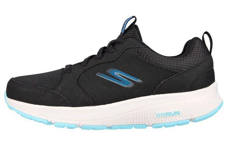 (Women) Skechers Go Run Consistent Long Stride 'Black Blue' 128273-BLK