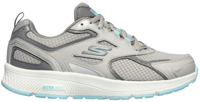 Order (W) Skechers Go Run Consistent Low-Top Abu-Abu/Hijau 128075-GYTQ