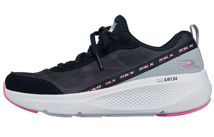 (Women) Skechers Go Run Elevate 'Black Grey' 128318-BKW