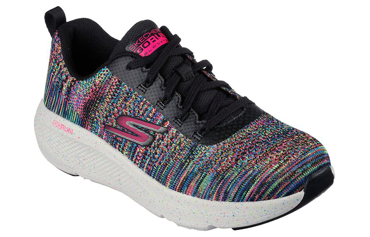 Lookbook (W) Skechers Go Run Elevate '黑色多彩' 128342-BKMT