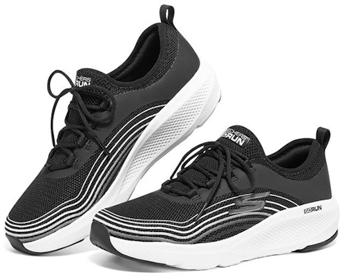 (W) Skechers Go Run Elevate 'Hitam Putih' 128329-BKW Lookbook (W) Skechers Go Run Elevate 'Hitam Putih' 128329-BKW