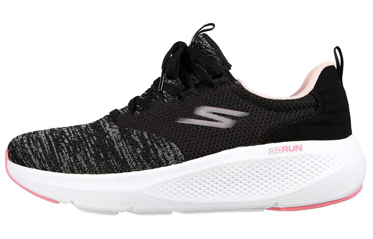 (Women) Skechers GO RUN Elevate 'Pleasant Days Black Grey Pink' 128316-BKPK