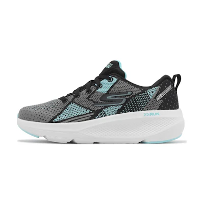 (W) Skechers GO RUN Elevate Running Shoes 'Grey Black Blue'