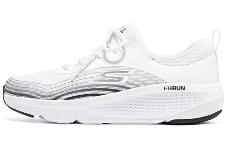 (Women) Skechers Go Run Elevate 'White Black' 128329-WBK