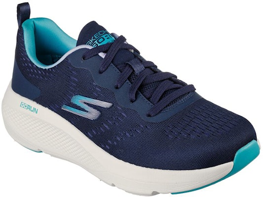 Skechers GO RUN Elevate-Double 減震防滑耐磨 低幫 跑步鞋 女款 深藍 Lookbook Skechers GO RUN Elevate-Double 減震防滑耐磨 低幫 跑步鞋 女款 深藍