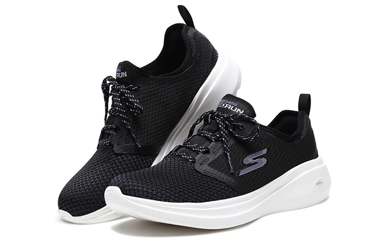 Lookbook Skechers GO RUN Fast 輕量 低筒 跑步鞋 女款 黑紫
