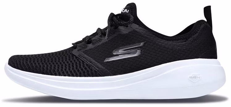 women-skechers-go-run-fast-black-white-15100-bkw