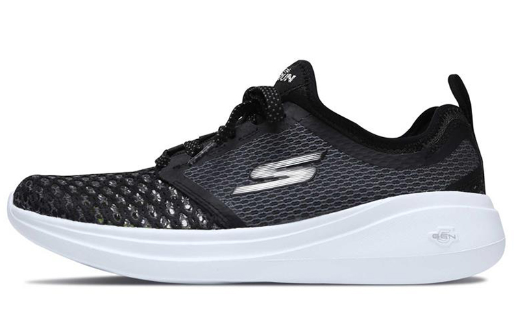 (Women) Skechers Go Run Fast 'Black White' 15101-BKW