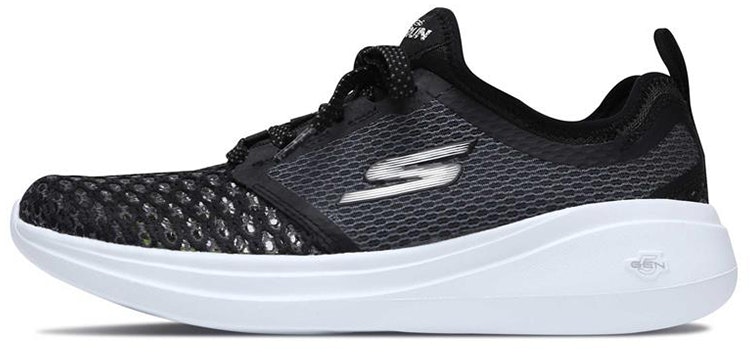 women-skechers-go-run-fast-black-white-15101-bkw