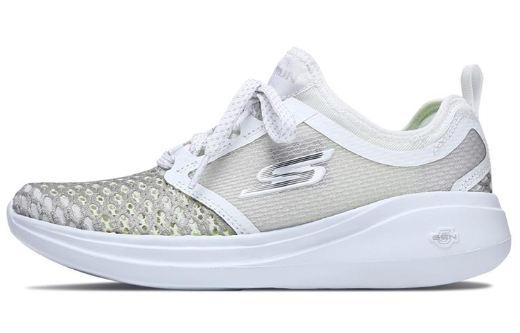 (Women) Skechers Go Run Fast 'White Grey' 15101-WHT