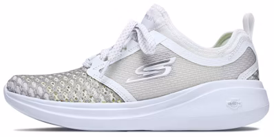 (Women) Skechers Go Run Fast 'White Grey' 15101-WHT (Women) Skechers Go Run Fast 'White Grey' 15101-WHT