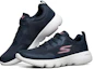 Lookbook (Women) Skechers Go Run Focus Sports Shoes Blue/White/Pink 15165-NVPK
