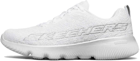(Women) Skechers Go Run Focus White 128021-WSL (Women) Skechers Go Run Focus White 128021-WSL