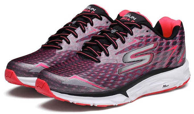 Skechers Go Run Forza 2 低筒緩震耐磨跑步鞋 女款 紅黑 Lookbook Skechers Go Run Forza 2 低筒緩震耐磨跑步鞋 女款 紅黑