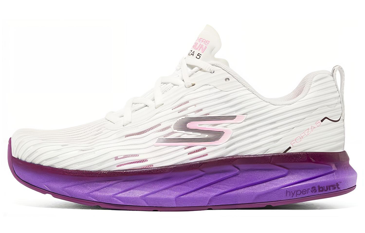 (Women) Skechers Go Run Forza 5 'White Purple' 172007-WPR