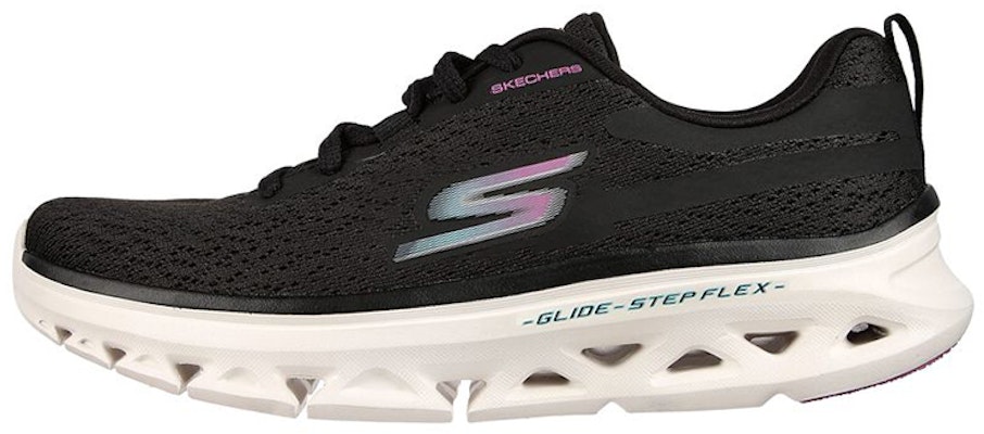 (Women) Skechers Go Run Glide-Step 'Black Mesh Breathable Lightweight' 128890-BKW Buy (Women) Skechers Go Run Glide-Step 'Black Mesh Breathable Lightweight' 128890-BKW