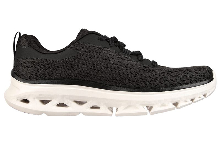 Order (W) Skechers Go Run Glide-Step ''Noir Mesh Respirant Léger'' 128890-BKW