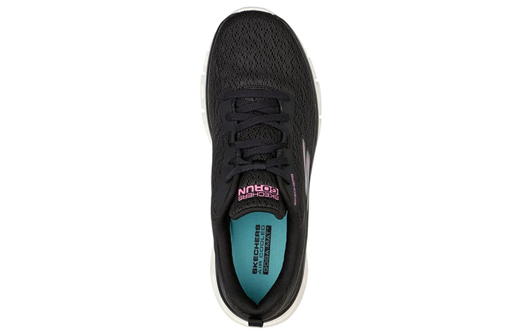 Lookbook (W) Skechers Go Run Glide-Step ''Noir Mesh Respirant Léger'' 128890-BKW
