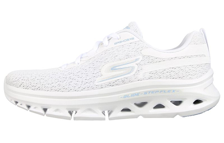 (Women) Skechers GO RUN Glide-Step 'White Mesh' 128890-WHT