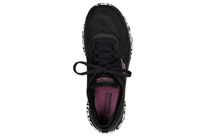 Shop (W) Skechers Go Run Glide-Step Flex 'Hitam Putih' 128895-BKW