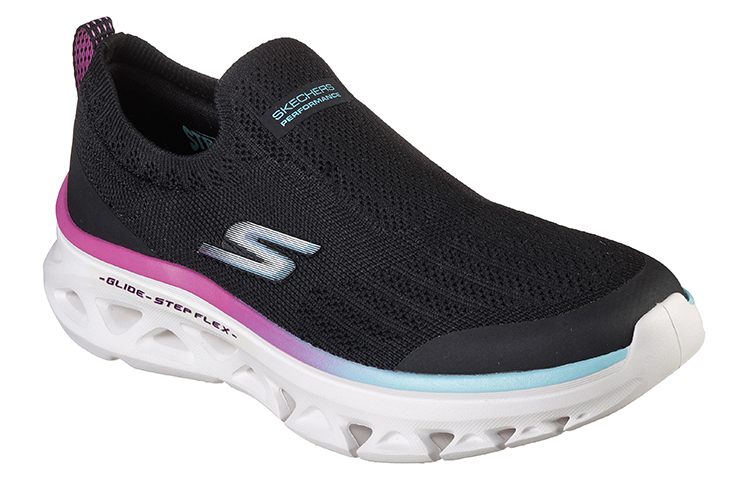 Lookbook Skechers Go Run Glide-step Flex-Zula 舒適跑步鞋 女款 黑粉色