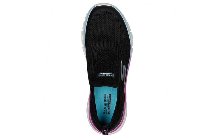 Shop (W) Skechers Go Run Glide-Step Flex 'Zula Negro Rosa' 128896-BKMT