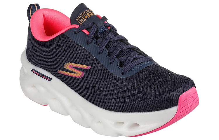 Lookbook (W) 斯凯奇 Go Run Glide-Step Max '蓝粉' 128791-NVY