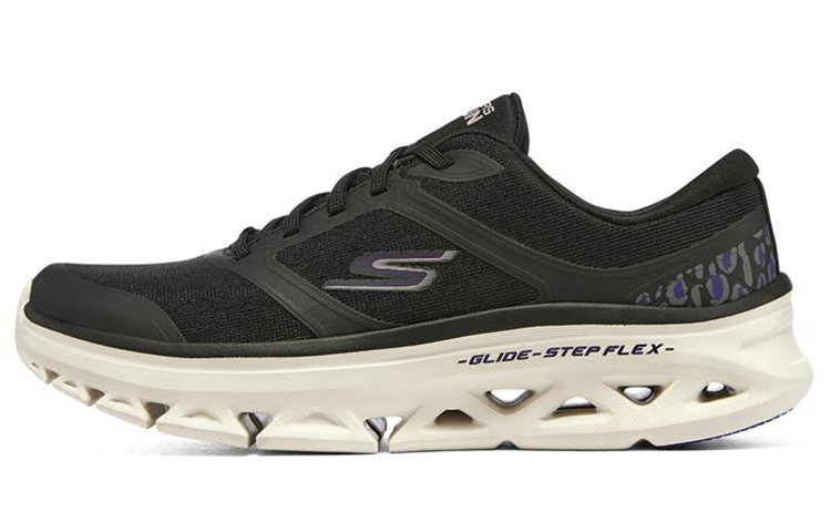 (Women) Skechers Go Run Glide-Step Flex 'Black Beige' 128894-BKPK