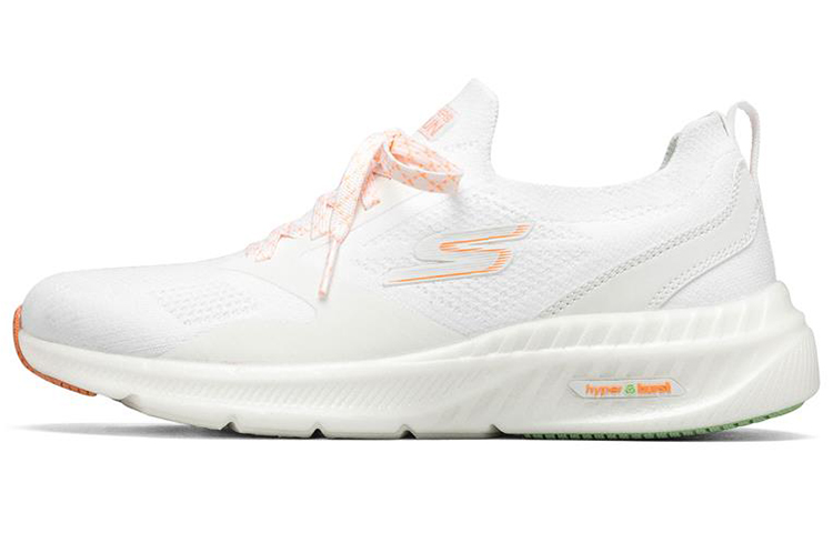 (W) Skechers Go Run Hyper Burst 'White Orange'