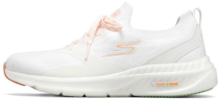 (Women) Skechers Go Run Hyper Burst 'White Orange' 128097-WOR (Women) Skechers Go Run Hyper Burst 'White Orange' 128097-WOR