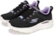 (W) Skechers Go Run Lite 'Hitam Ungu' 129423-BKPR