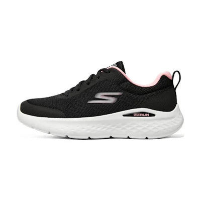 (W) Skechers GO RUN Lite 'Black White Pink'