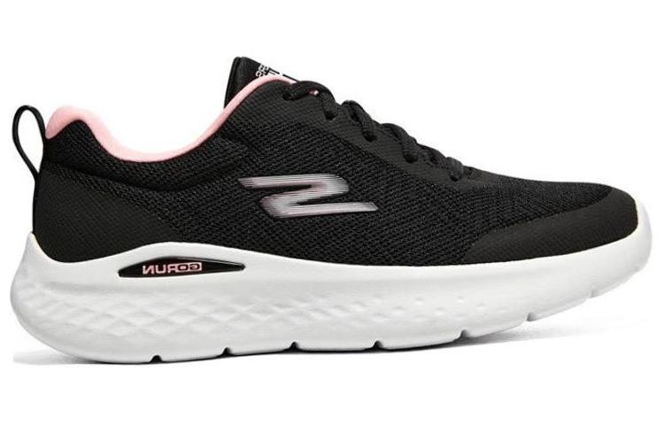 Lookbook (W) Skechers GO RUN Lite 'Hitam Putih Merah Jambu' 129425-BKPK