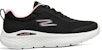 (W) Skechers GO RUN Lite 'Hitam Putih Merah Jambu' 129425-BKPK