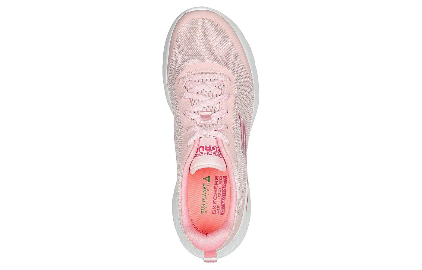 Lookbook (W) 斯凯奇 Go Run Lite '浅粉白' 运动鞋 129425-LTPK