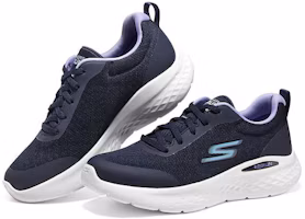 Shop (W) Skechers Go Run Lite 'Navy Lavender' Sepatu Lari Pria/Wanita 129425-NVLV