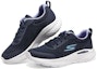Shop (W) Skechers Go Run Lite 'Navy Lavender' Kelabu Navy 129425-NVLV