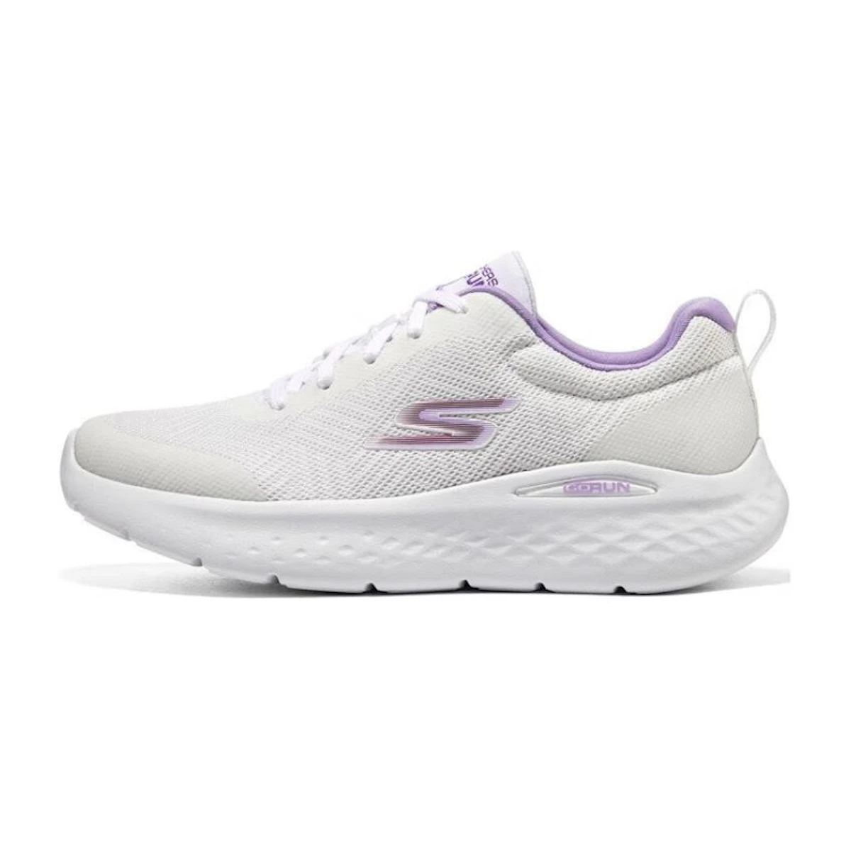 (W) Skechers GO RUN Lite 'Putih Ungu' 129425-WPR - Main Image