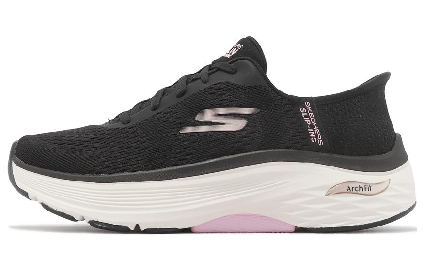 (Women) Skechers Go Run Max Cushioning Arch Fit 'Black Pink' 128930-BKPK