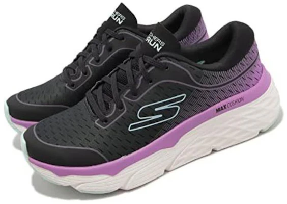 (W) 斯凯奇 Go Run Max Cushioning Elite '黑粉色' 128553-BKPK Lookbook (W) 斯凯奇 Go Run Max Cushioning Elite '黑粉色' 128553-BKPK