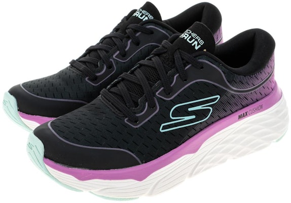 (W) スケッチャーズ Go Run Max クッション エリート 黒ピンク 128553-BKPK Lookbook (W) スケッチャーズ Go Run Max クッション エリート 黒ピンク 128553-BKPK