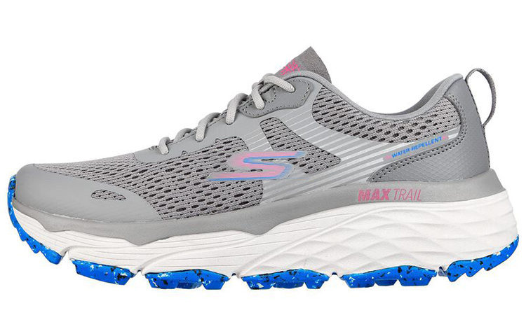 (Women) Skechers Go Run Max Cushioning Elite Trail 'Grey Blue' 129147-GYBL