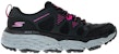 (W) Skechers GO RUN Max Cushioning Elite Trail 'Hitam Merah Jambu' 129151-BKPK