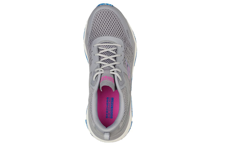 Lookbook (W) Skechers Go Run Max Cushioning Elite Trail 'Abu-Abu Biru' 129147-GYBL