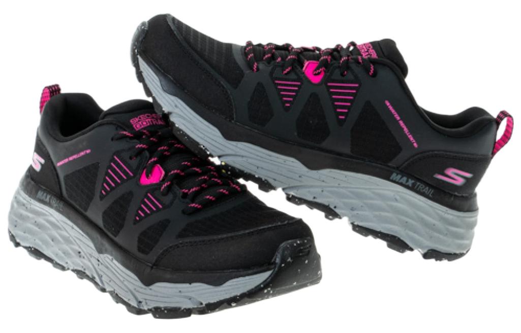 Shop (W) Skechers GO RUN Max 缓震精英越野跑鞋 '黑粉' 129151-BKPK