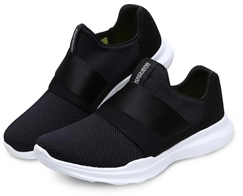 (Women) Skechers GO RUN Mojo 'Black and White Slip-On' 14814-BKW Lookbook (Women) Skechers GO RUN Mojo 'Black and White Slip-On' 14814-BKW