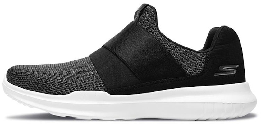 (Women) Skechers GO RUN Mojo 'Black Slip-On' 15111-BKW Buy (Women) Skechers GO RUN Mojo 'Black Slip-On' 15111-BKW