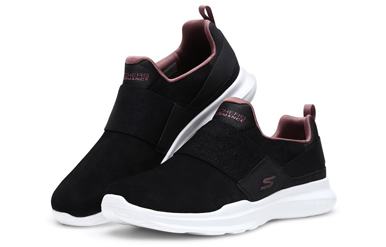 Lookbook (Women) Skechers Go Run Mojo 'Slip-On Black' 14847-BKPR